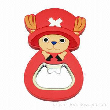 Cartoon Anime Bottle Opener with Fridge Magnet